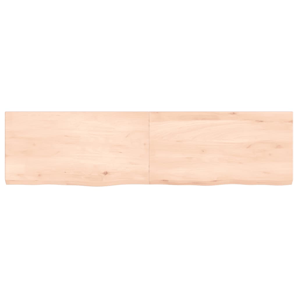 VidaXL Waschtischplatte 120x30x (2-4) cm unbehandeltes Massivholz