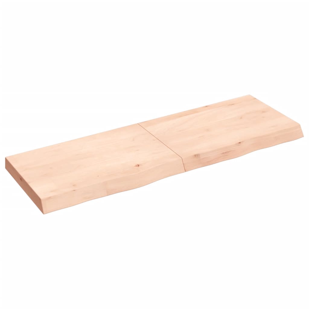 Vidaxx Waschtischplatte 120x40x (2-6) cm unbehandeltes Massivholz