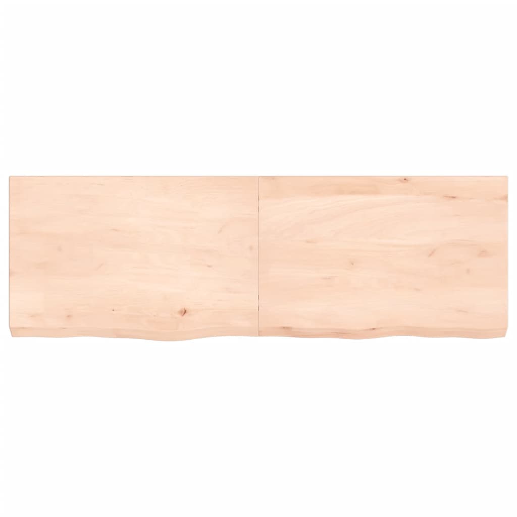 Vidaxx Waschtischplatte 120x40x (2-6) cm unbehandeltes Massivholz