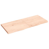 Vidaxx Waschtischplatte 120x50x (2-4) cm unbehandeltes Massivholz