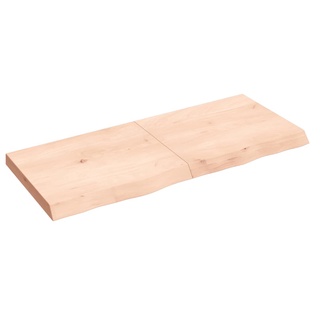 Vidaxx Waschtischplatte 120x50x (2-6) cm unbehandeltes Massivholz