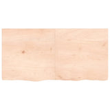 Vidaxx Waschtischplatte 120x60x (2-4) cm unbehandeltes Massivholz