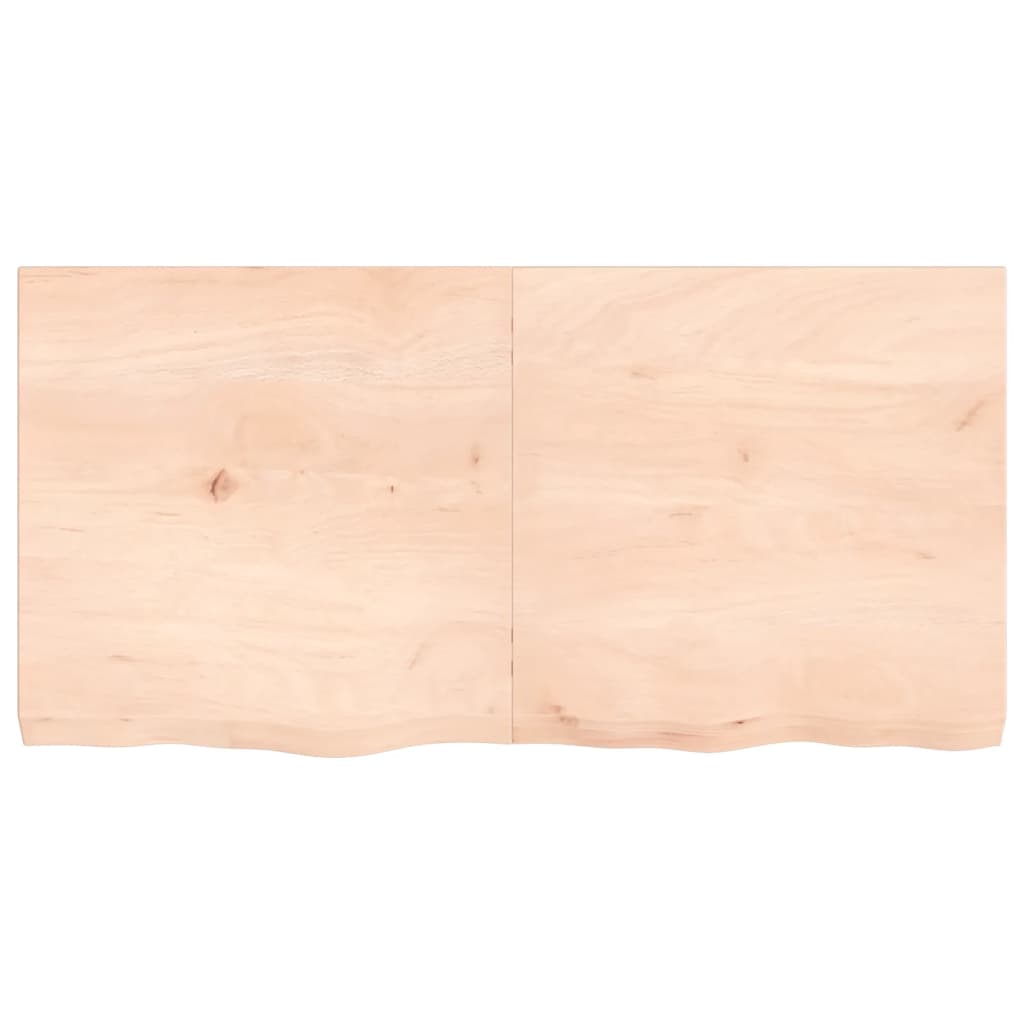 Vidaxx Waschtischplatte 120x60x (2-6) cm unbehandeltes Massivholz