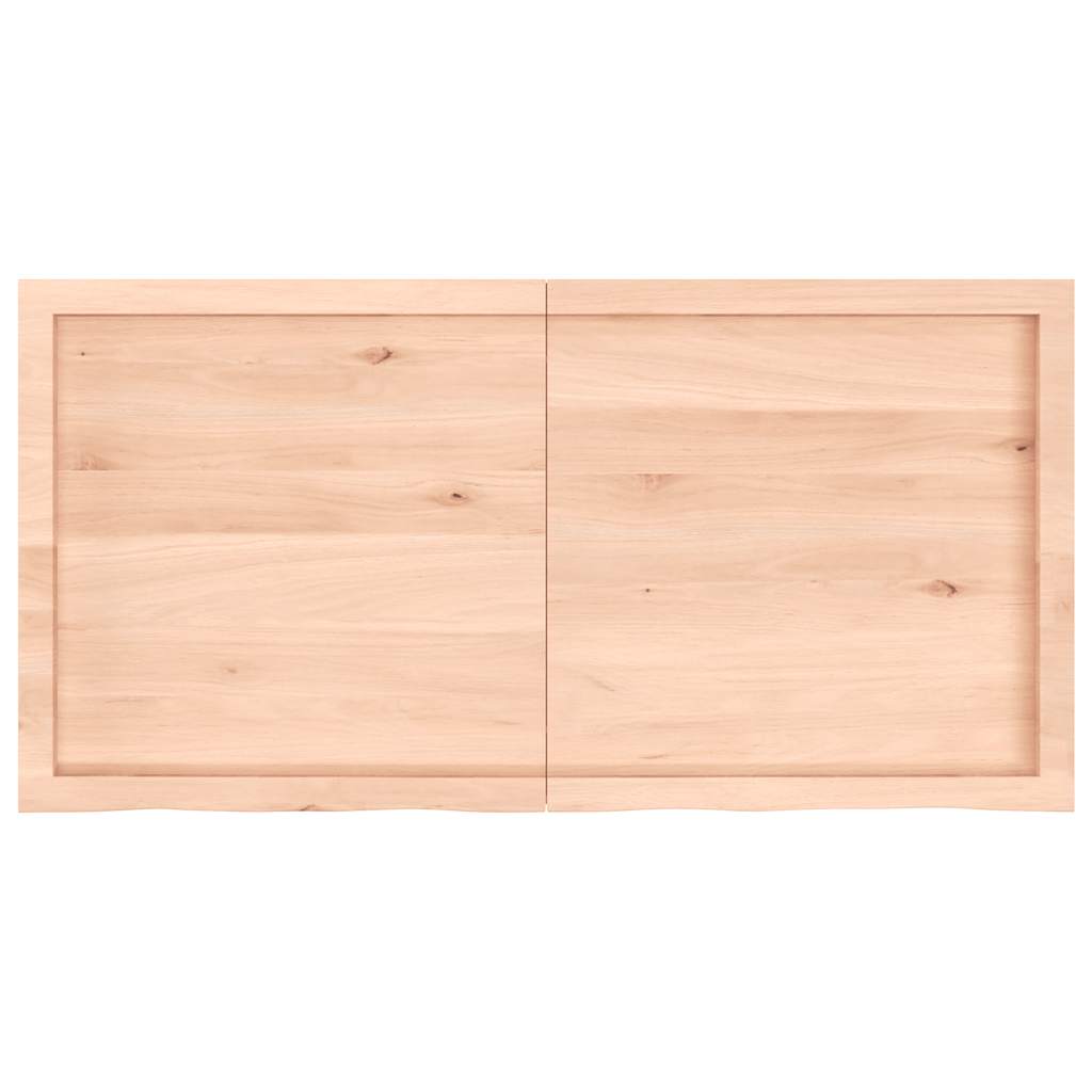 Vidaxx Waschtischplatte 120x60x (2-6) cm unbehandeltes Massivholz