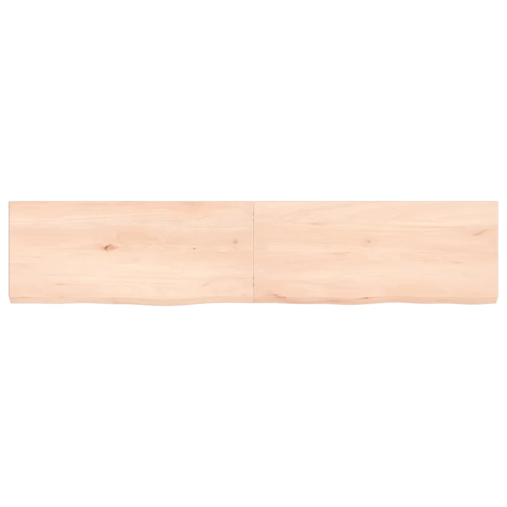 Vidaxx Waschtischplatte 140x30x (2-4) cm unbehandeltes Massivholz