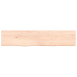 Vidaxx Waschtischplatte 140x30x (2-4) cm unbehandeltes Massivholz