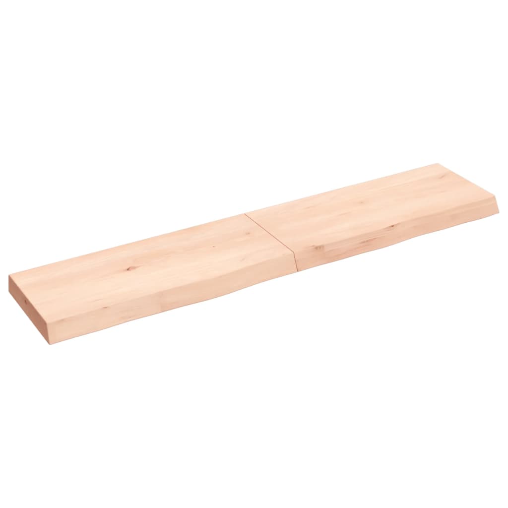 Vidaxx Waschtischplatte 140x30x (2-6) cm unbehandeltes Massivholz