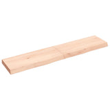 Vidaxx Waschtischplatte 140x30x (2-6) cm unbehandeltes Massivholz