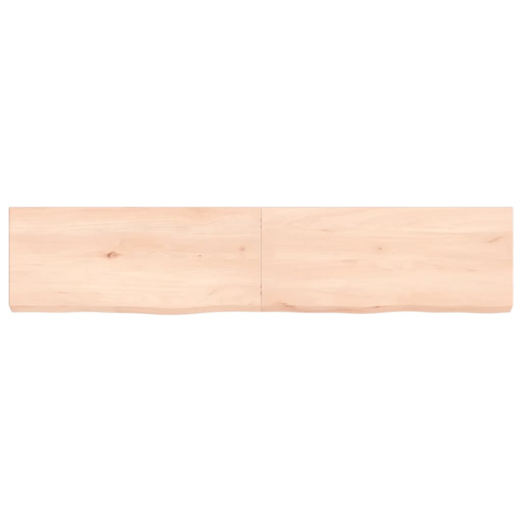 Vidaxx Waschtischplatte 140x30x (2-6) cm unbehandeltes Massivholz
