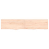 Vidaxx Waschtischplatte 140x30x (2-6) cm unbehandeltes Massivholz