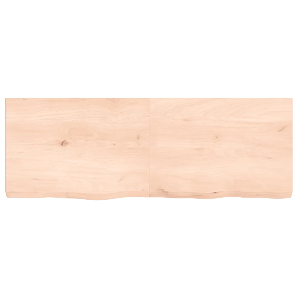 Vidaxx Waschtischplatte 140x50x (2-6) cm unbehandeltes Massivholz