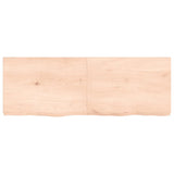 Vidaxx Waschtischplatte 140x50x (2-6) cm unbehandeltes Massivholz