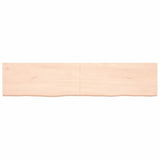 Vidaxx Waschtischplatte 180x40x (2-4) cm unbehandeltes Massivholz