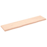 Vidaxx Waschtischplatte 180x40x (2-6) cm unbehandeltes Massivholz