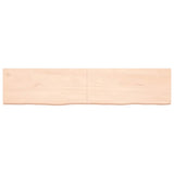 Vidaxx Waschtischplatte 180x40x (2-6) cm unbehandeltes Massivholz