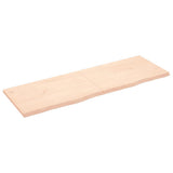 Vidaxx Waschtischplatte 180x60x (2-4) cm unbehandeltes Massivholz