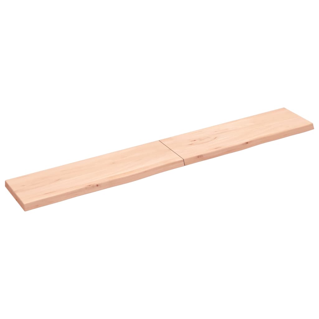 VidaXL Waschtischplatte 200x30x (2-4) cm unbehandeltes Massivholz
