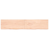 VidaXL Waschtischplatte 200x40x (2-4) cm unbehandeltes Massivholz