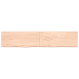 VidaXL Waschtischplatte 200x40x (2-6) cm unbehandeltes Massivholz