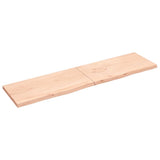 VidaXL Waschtischplatte 200x50x (2-4) cm unbehandeltes Massivholz