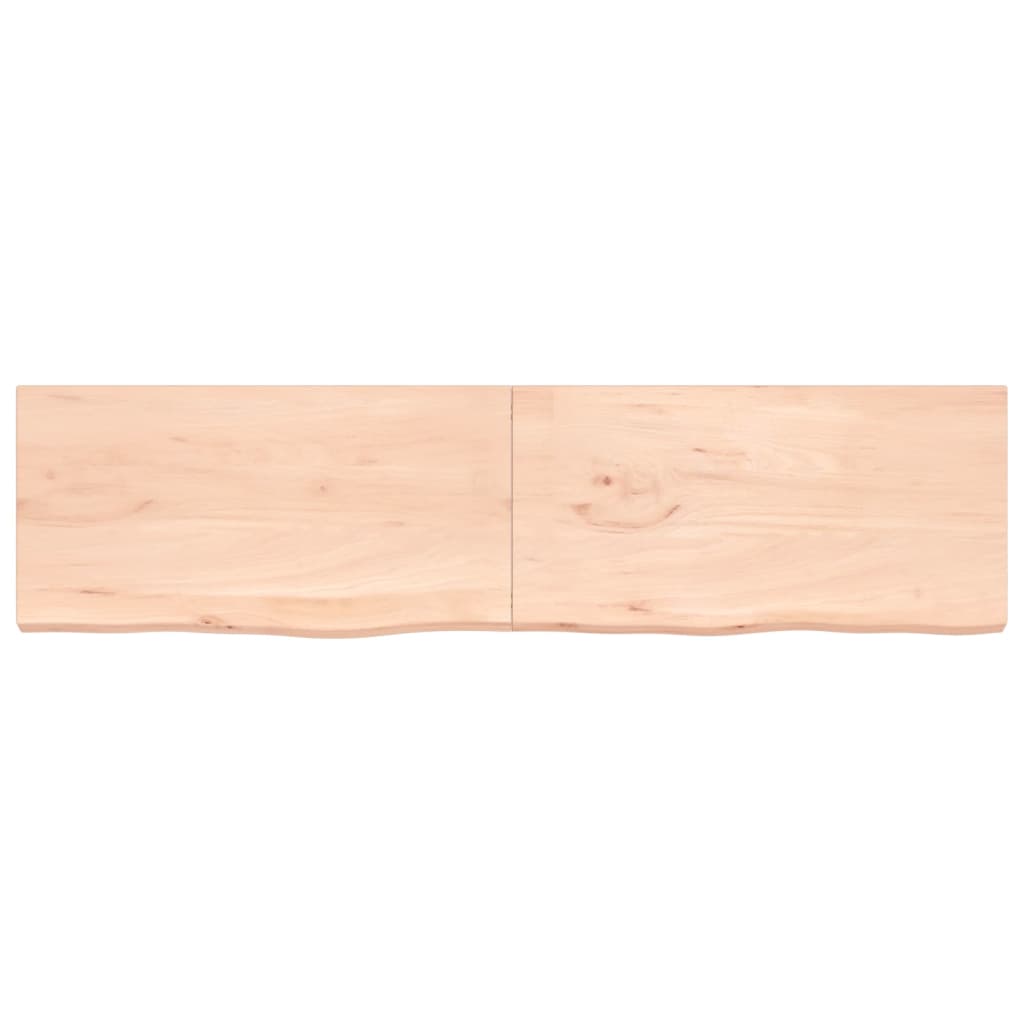 VidaXL Waschtischplatte 200x50x (2-4) cm unbehandeltes Massivholz