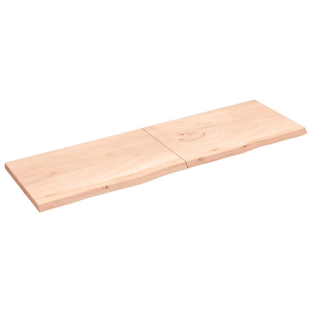 Vidaxx Waschtischplatte 200x60x (2-4) cm unbehandeltes Massivholz