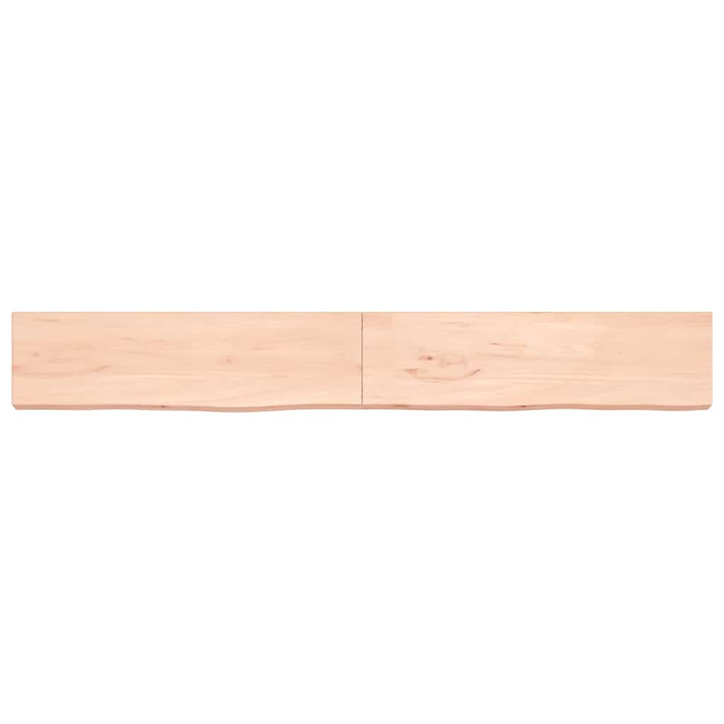 Vidaxx Waschtischplatte 220x30x (2-6) cm unbehandeltes Massivholz