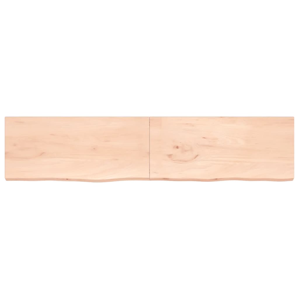 Vidaxx Waschtischplatte 220x50x (2-4) cm unbehandeltes Massivholz