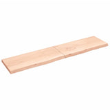 Vidaxx Waschtischplatte 220x50x (2-6) cm unbehandeltes Massivholz