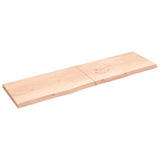 VidaXL Waschtischplatte 220x60x (2-6) cm unbehandeltes Massivholz