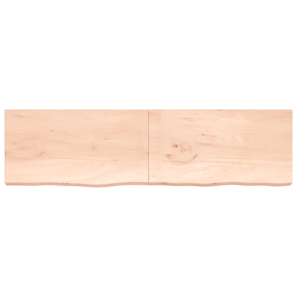 VidaXL Waschtischplatte 220x60x (2-6) cm unbehandeltes Massivholz