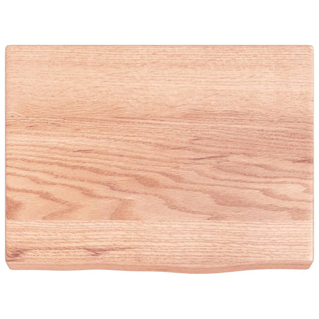 Vidaxx Waschtischplatte 40x30x (2-4) cm behandeltes Massivholz hellbraun