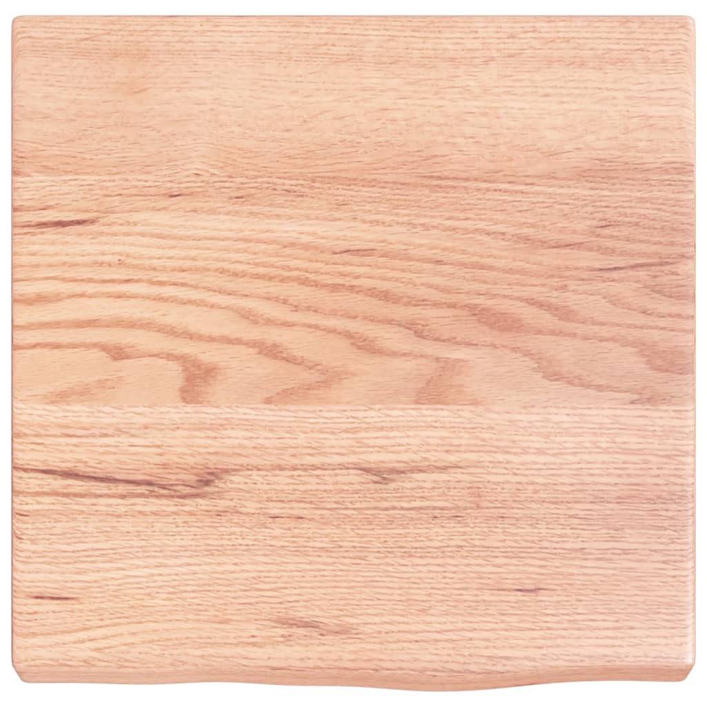 Vidaxx Waschtischplatte 40x40x (2-4) cm behandeltes Massivholz hellbraun