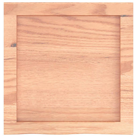 Vidaxx Waschtischplatte 40x40x (2-4) cm behandeltes Massivholz hellbraun