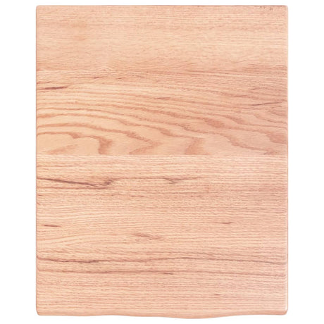Vidaxx-Waschtischplatte 40x50x2, behandeltes Massivholz hellbraun