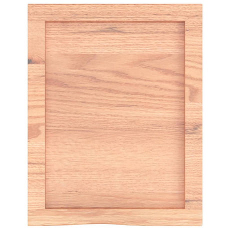 Vidaxx Waschtischplatte 40x50x (2-4) cm behandeltes Massivholz hellbraun