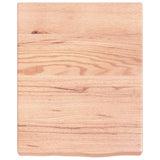 Vidaxx Waschtischplatte 40x50x (2-6) cm, behandeltes Massivholz hellbraun