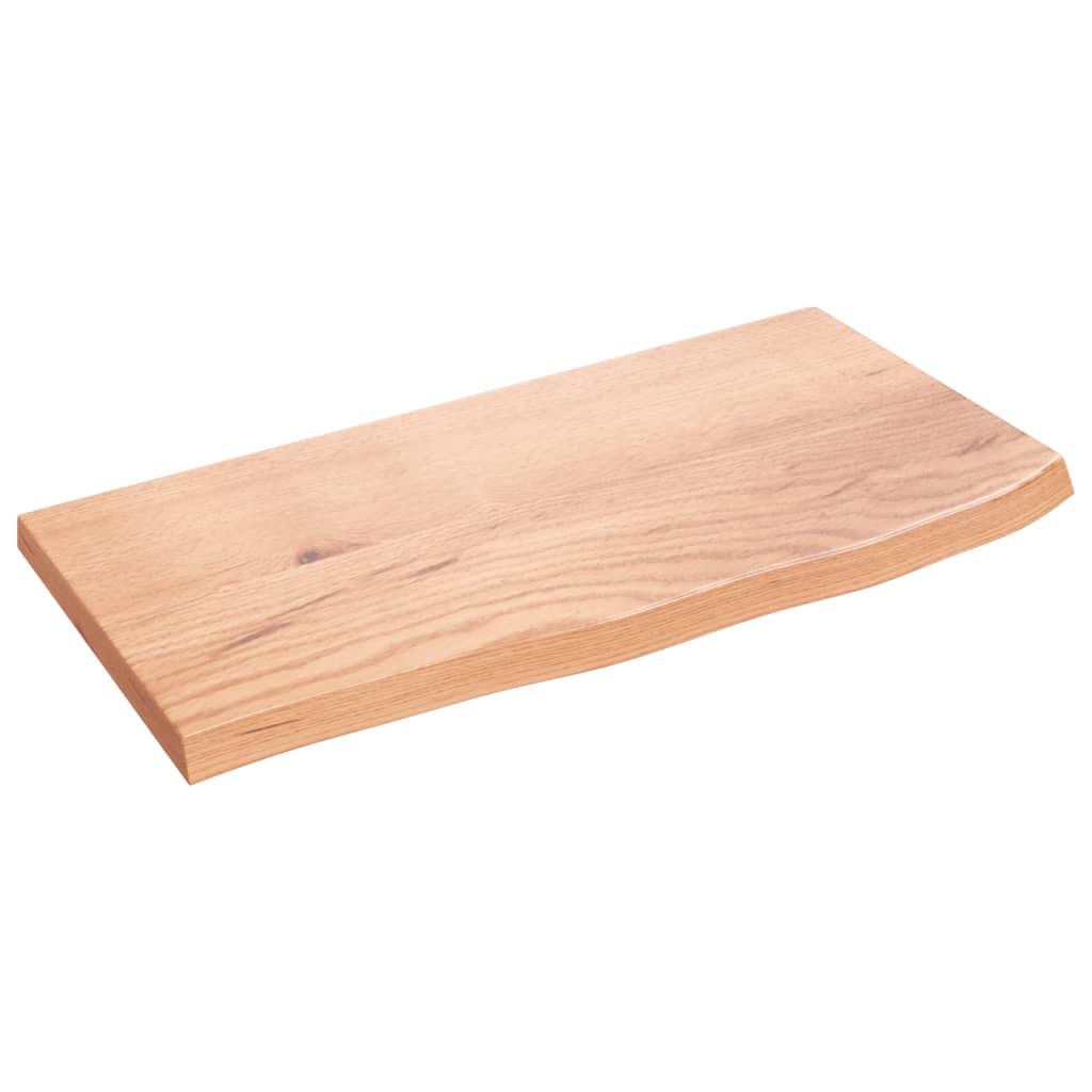 Vidaxx-Waschtischplatte 60x30x2, behandeltes Massivholz hellbraun