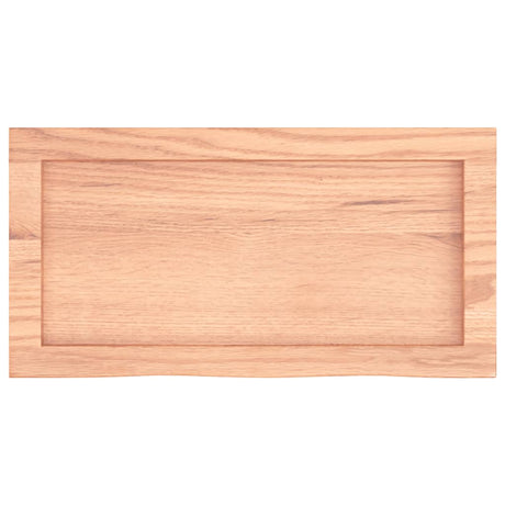 Vidaxx Waschtischplatte 60x30x (2-4) cm behandeltes Massivholz hellbraun