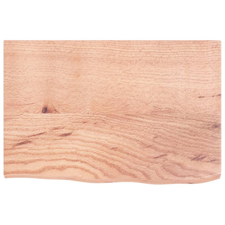 Vidaxx-Waschtischplatte 60x40x2, behandeltes Massivholz hellbraun