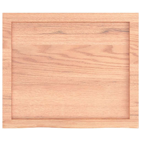 Vidaxx Waschtischplatte 60x50x (2-4) cm behandeltes Massivholz hellbraun