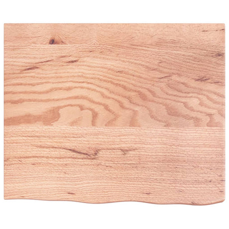 Vidaxx Waschtischplatte 60x50x (2-6) cm, behandeltes Massivholz hellbraun