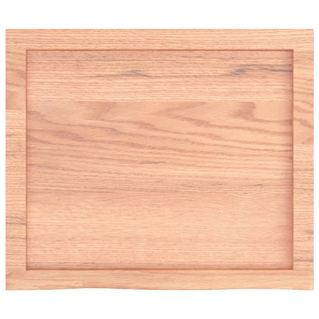 Vidaxx Waschtischplatte 60x50x (2-6) cm, behandeltes Massivholz hellbraun