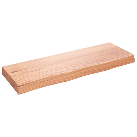 Vidaxx Waschtischplatte 80x30x (2-6) cm behandeltes Massivholz hellbraun