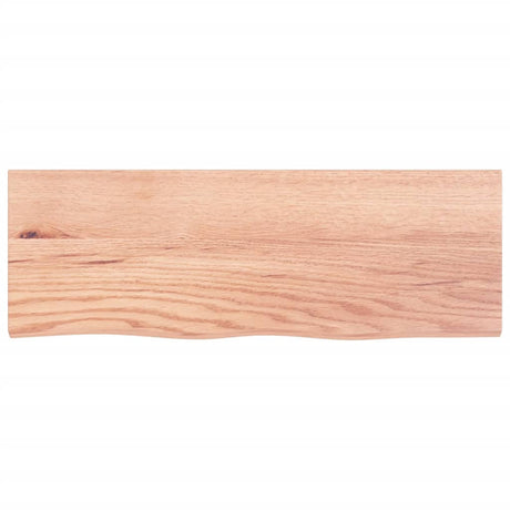 Vidaxx Waschtischplatte 80x30x (2-6) cm behandeltes Massivholz hellbraun