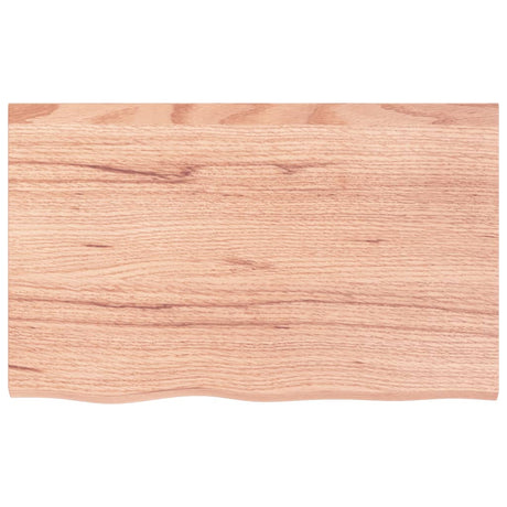 Vidaxx-Waschtischplatte 80x50x2, behandeltes Massivholz hellbraun