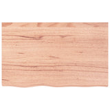 Vidaxx Waschtischplatte 80x50x (2-4) cm behandeltes Massivholz hellbraun