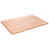 Vidaxx-Waschtischplatte 80x60x2, behandeltes Massivholz hellbraun