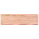 Vidaxx Waschtischplatte 100x30x (2-4) cm behandeltes Massivholz hellbraun