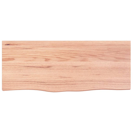 Vidaxx-Waschtischplatte 100x40x2, behandeltes Massivholz hellbraun